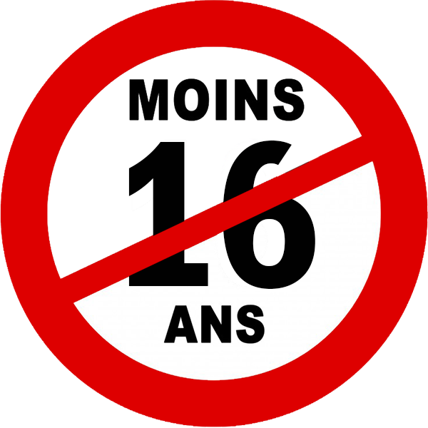 interdiction moins de 16 ans